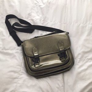 Vintage Y2K vinyl pattern Messenger Bag